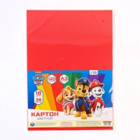 Картон цветной тонированный, А3, 36 листов, 18 цветов, немелованный, двусторонний, в пакете, 140 г/м², Щенячий патруль Картон цветной тонированный, А3, 36 листов, 18 цветов, немелованный, двусторонний, в пакете, 140 г/м², Щенячий патруль