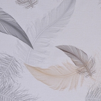 Клеёнка на стол &laquo;Перья&raquo;, на тканиевой основе, рулон 20 метров, ширина 137 см, толщина 0,25 мм