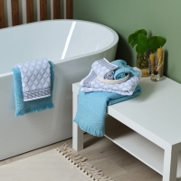 Полотенце махровое LoveLife &laquo;Аморе&raquo; 50х90 см, голубой, 100% хлопок, 450 гр/м2