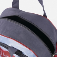 Чемодан малый 20" с сумкой, отдел на молнии, наружный карман, цвет серый