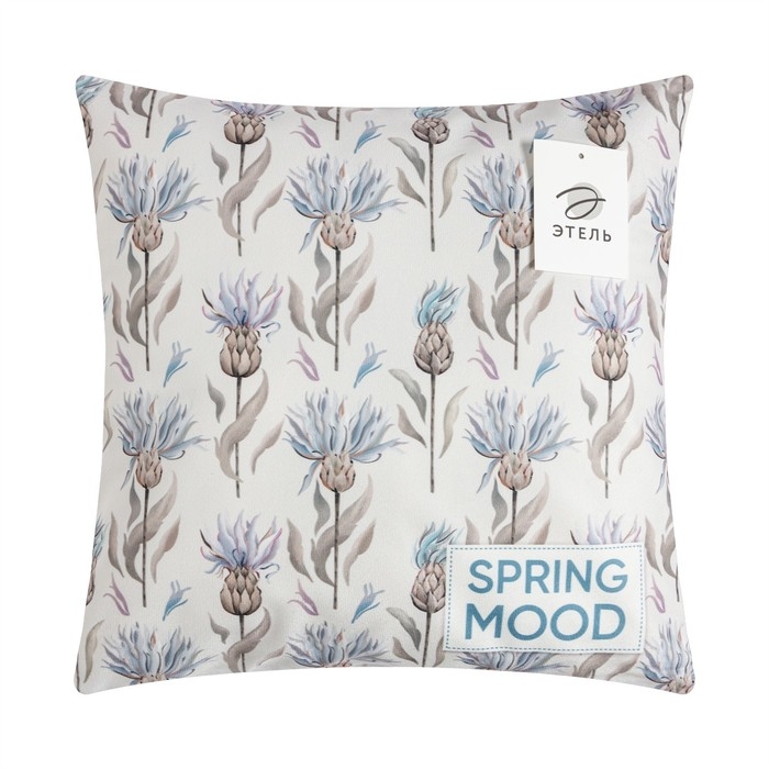 Наволочка декоративная Этель &laquo;Spring mood&raquo; 40х40 см, велюр, 100% п/э