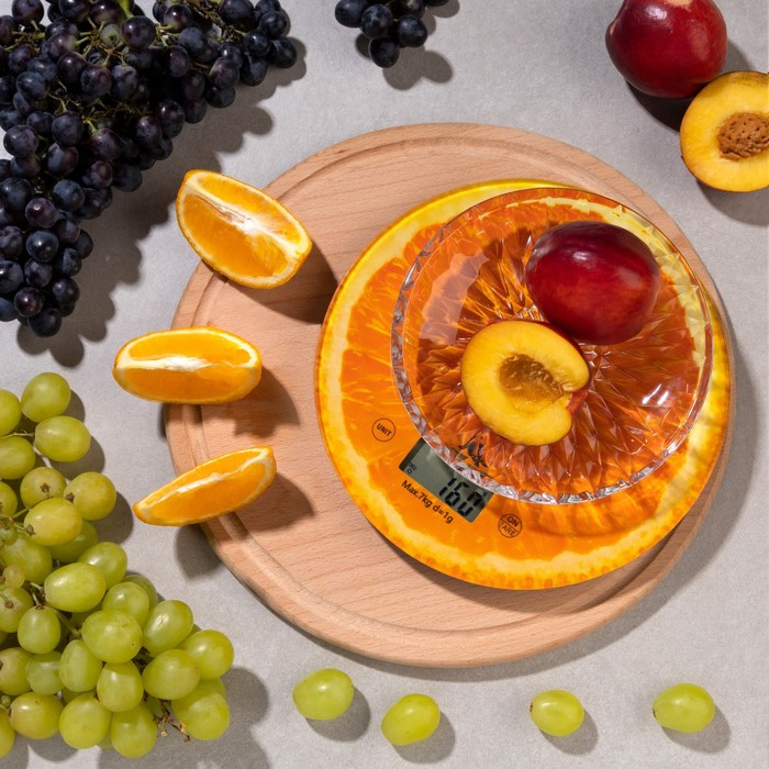 Весы кухонные Luazon LVK-701 Весы кухонные Luazon LVK-701 "Апельсин", электронные, до 7 кг