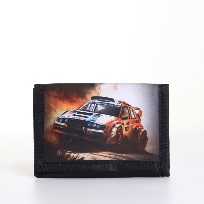 Кошелёк детский на липучке &laquo;Выбражулька&raquo;, цвет чёрный