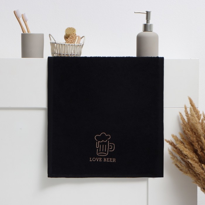 Полотенце махровое Этель Love beer 35х50 см, 100% хлопок, 350 г/м2 Полотенце махровое Этель Love beer 35х50 см, 100% хлопок, 350 г/м2