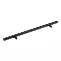 Ручка рейлинг ТУНДРА, облегчённая, d=12 мм, м/о 224/350 мм, внеш ножка, цвет черный Ручка рейлинг ТУНДРА, облегчённая, d=12 мм, м/о 224/350 мм, внеш ножка, цвет черный