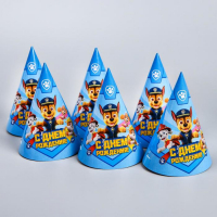 Набор бумажной посуды, на 6 персон "С днем рождения!", Щенячий патруль Набор бумажной посуды, на 6 персон "С днем рождения!", Щенячий патруль