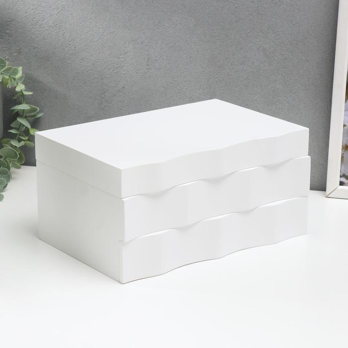 Шкатулка дерево Шкатулка дерево "Комод волна" 24х11,5х16,5 см