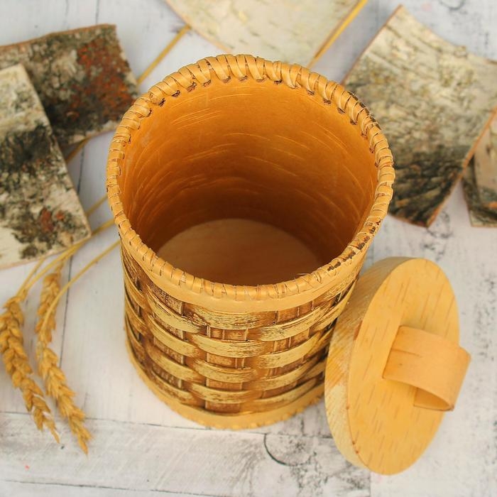Туес плетёный, 10,5х16 см см Туес плетёный, 10,5х16 см см