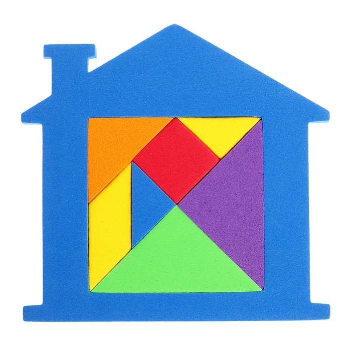Танграм &laquo;Домик&raquo;, цвета МИКС