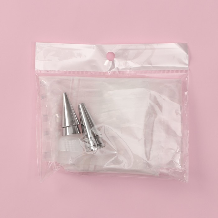 Набор кондитерский Доляна &laquo;Хоста&raquo;, 8 предметов: 6 насадок, адаптер, мешок кондитерский 27&times;15 см, цвет МИКС