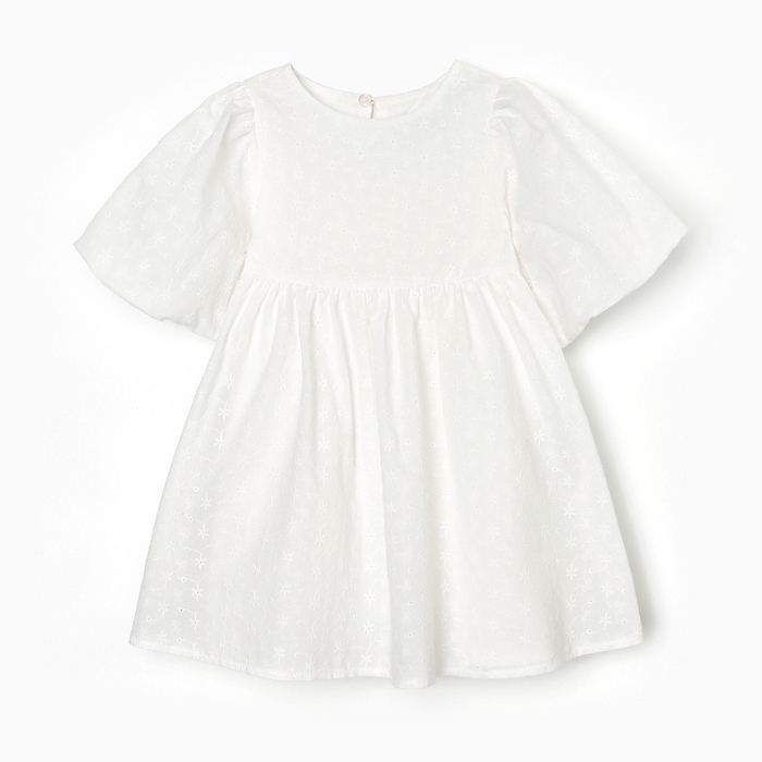 Платье для девочки MINAKU цвет белый, рост 122 см Платье для девочки MINAKU цвет белый, рост 122 см