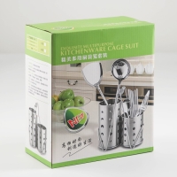 Подставка для столовых приборов Spring, 20×11×23,5 см, цвет серебряный Подставка для столовых приборов Spring, 20×11×23,5 см, цвет серебряный