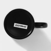 Кружка - хамелеон керамическая Доляна, 320 мл, цвет чёрный Кружка - хамелеон керамическая Доляна, 320 мл, цвет чёрный