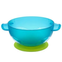 Набор для кормления: миска на присоске с крышкой, ложка, цвет бирюзовый