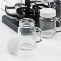 Набор для специй на подставке &laquo;Специи&raquo;, 120 мл, 7,5&times;5&times;8,5 см, 8 шт, цвет белый