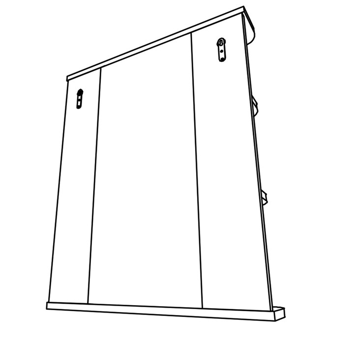 Зеркало-шкаф для ванной комнаты "Стандарт 60",  12 х 60 х 70 см