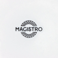 Кофейная пара фарфоровая Magistro Rodos, 2 предмета: чашка 100 мл, блюдце d=15 см, цвет белый Кофейная пара фарфоровая Magistro Rodos, 2 предмета: чашка 100 мл, блюдце d=15 см, цвет белый