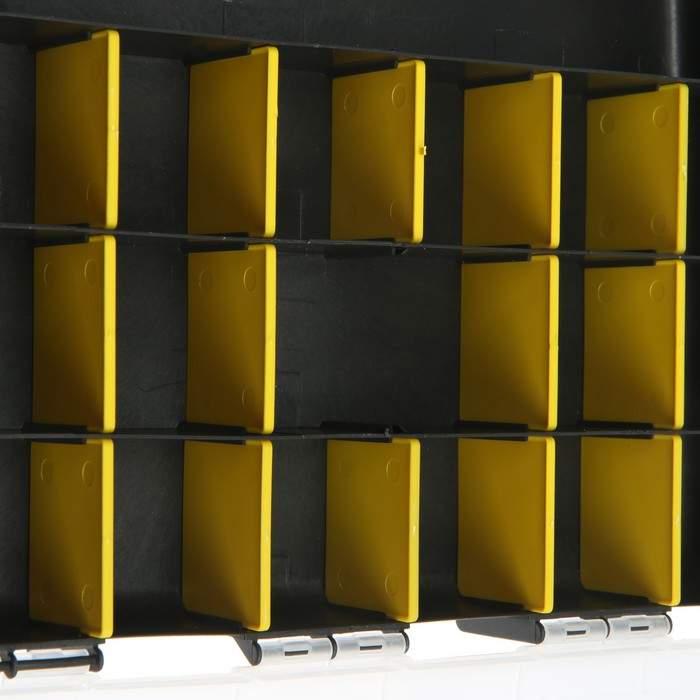 Органайзер с замком ТУНДРА, переставные перегородки, 12 Органайзер с замком ТУНДРА, переставные перегородки, 12", 300 х 225 х 45 мм