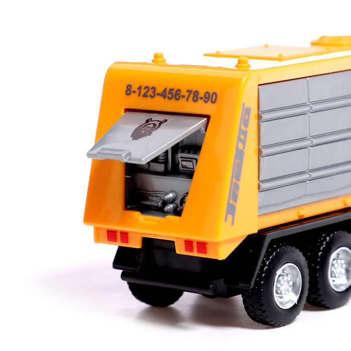Грузовик металлический «КАМАЗ. Мусоровоз», 1:54, инерционный Грузовик металлический «КАМАЗ. Мусоровоз», 1:54, инерционный
