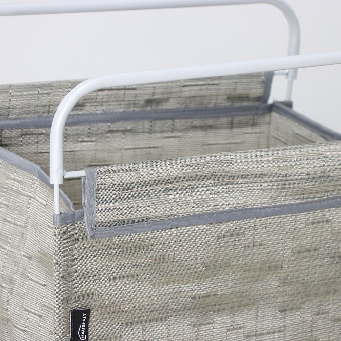 Корзина для белья, 40,5×31×75 см, цвет серый Корзина для белья, 40,5×31×75 см, цвет серый