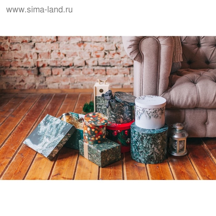 Набор подарочных коробок 5 в 1 &laquo;Новогоднее фото&raquo;, 13 х 14‒19.5 х 22 см, Новый год