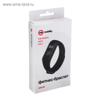Фитнес-браслет MB mobility mft-02, 0.96", IPX6, пульсометр, SpO2, 45 мАч, черный