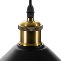 Светильник BayerLux 1244/1BK E27 40Вт черный 22х22х8,5-108 см