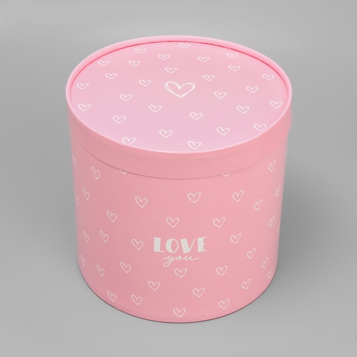 Набор шляпных коробок 4 в 1, упаковка подарочная, &laquo;Ромашки&raquo;, 12 х 12 - 20 х 20 см