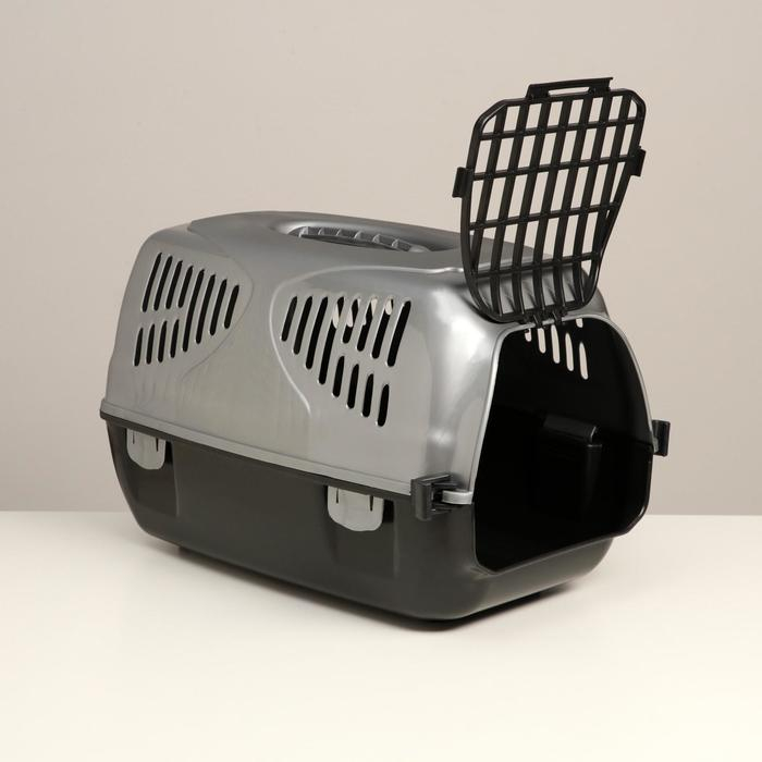 Переноска для животных Переноска для животных "Сириус", 33,5 х 31 х 50 см, серый перламутр