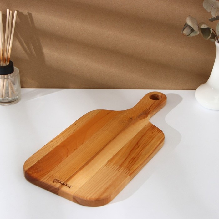 Набор разделочных досок на подставке 2 шт: 38&times;18, 28&times;18 см, пропитаны минеральным маслом, берёза