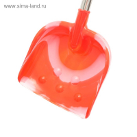 Лопатка с металической ручкой &laquo;Зимнее утро&raquo;, 76 см, с широким совком, цвета МИКС