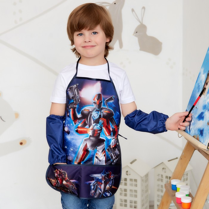Фартук с нарукавниками детский Этель &laquo;Робот&raquo;, 49 х 39 см