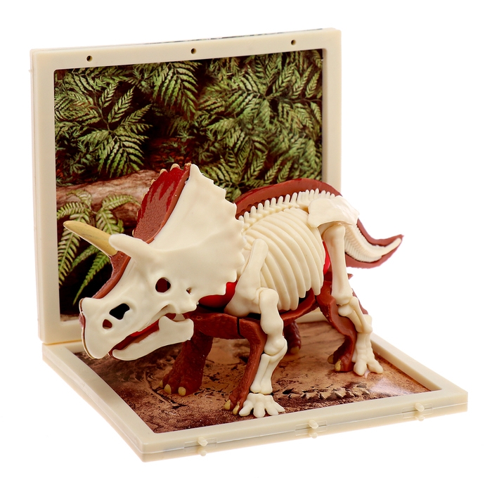 Набор для опытов «Диномир: Трицератопс», строение тела динозавра, 33 детали Набор для опытов «Диномир: Трицератопс», строение тела динозавра, 33 детали