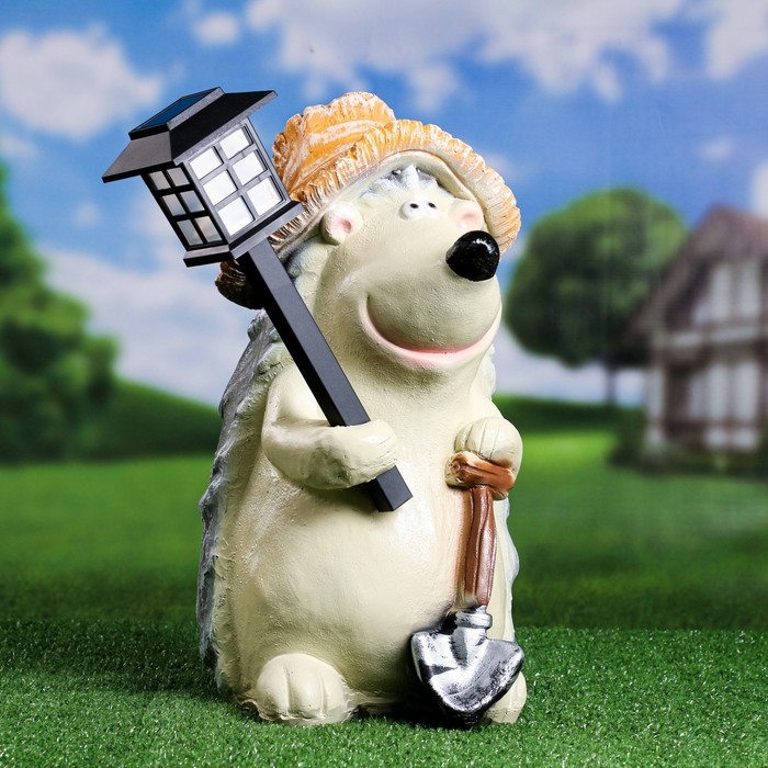 Садовый фонарь Садовый фонарь "Ежик с фонарем" 43см