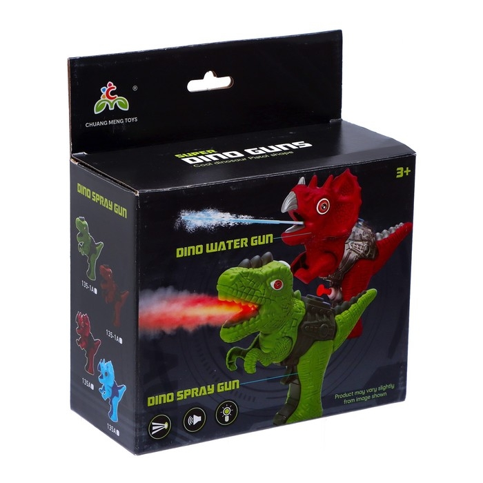 Бластер &laquo;Трицератопс&raquo;, пар, свет, звук, МИКС