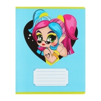 Комплект тетрадей из 10 штук, 12 листов в линию Calligrata "Модница", обложка мелованная бумага, ВД-лак, блок офсет, 5 видов по 2 штуки