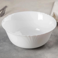 Салатник стеклокерамический Cadix, 2,7 л, d=24 см, цвет белый Салатник стеклокерамический Cadix, 2,7 л, d=24 см, цвет белый