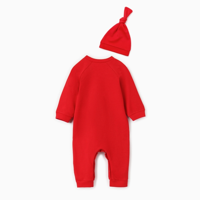 Комбинезон с шапочкой Крошка Я "Зимние котики", рост 80-86 см