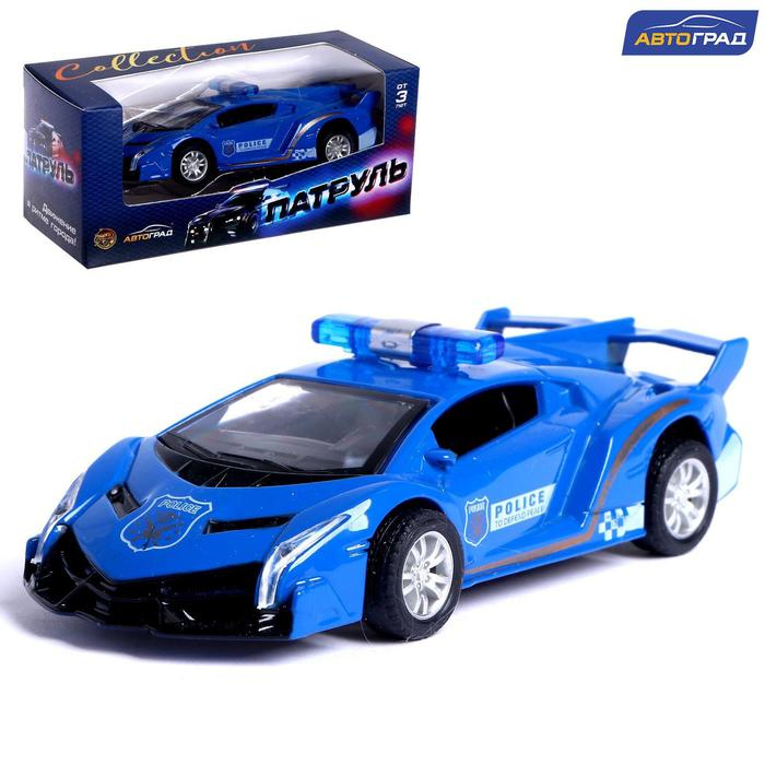 Машина металлическая &laquo;Полиция&raquo;, инерционная, 1:43, цвет МИКС