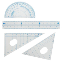 Набор чертежный 9 предметов (2 циркуля - 130 мм, грифель, точилка, рейсфедер, линейка, транспортир, 2 угольника), в пластиковом пенале Набор чертежный 9 предметов (2 циркуля - 130 мм, грифель, точилка, рейсфедер, линейка, транспортир, 2 угольника), в пластиковом пенале