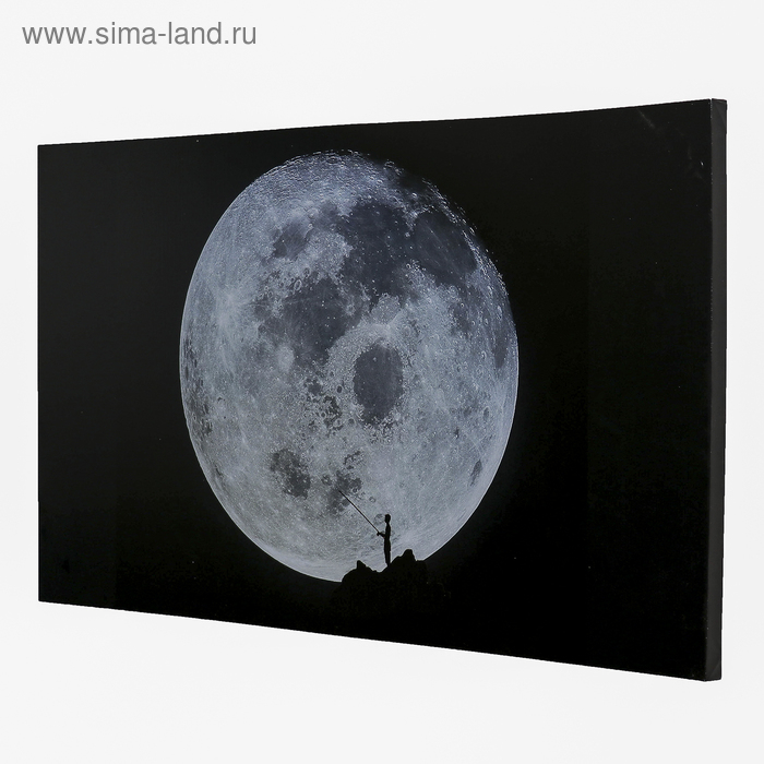 Картина на холсте "Луна" 60х100 см