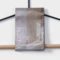 Плечики - вешалка для одежды LaDо́m Laconique, 42×19,5×1см, цвет чёрный Плечики - вешалка для одежды LaDо́m Laconique, 42×19,5×1см, цвет чёрный