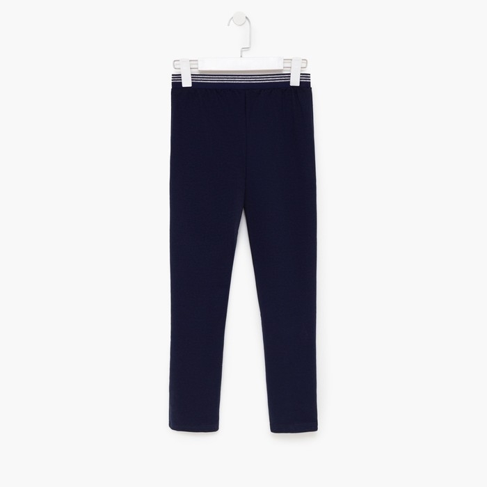 Брюки для девочки, цвет темно-синий, рост 122 см (64)