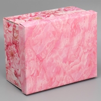 Коробка подарочная складная, упаковка, &laquo;Цветы&raquo;, 31 х 25.5 х 16 см