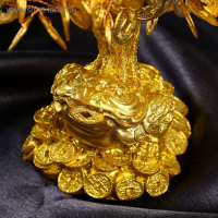 Бонсай денежное дерево "Золотая жаба на монетах" 90 монет 18,5х18х9,5 см Бонсай денежное дерево "Золотая жаба на монетах" 90 монет 18,5х18х9,5 см
