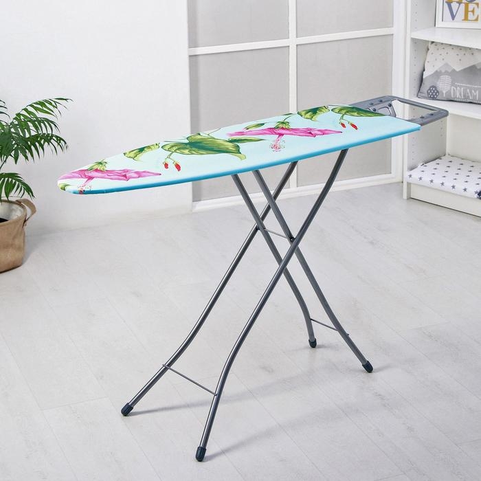 Доска гладильная Nika &laquo;Белль Классик 1&raquo;, 111,5&times;34,5 см, два положения высоты 70, 80 см, европодставка, рисунок микс