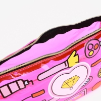 Косметичка на молнии, цвет малиновый Косметичка на молнии, цвет малиновый