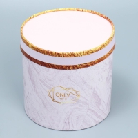 Набор шляпных коробок 3 в 1, упаковка подарочная, &laquo;Мрамор&raquo;, 13 х 13 - 18 х 18 см