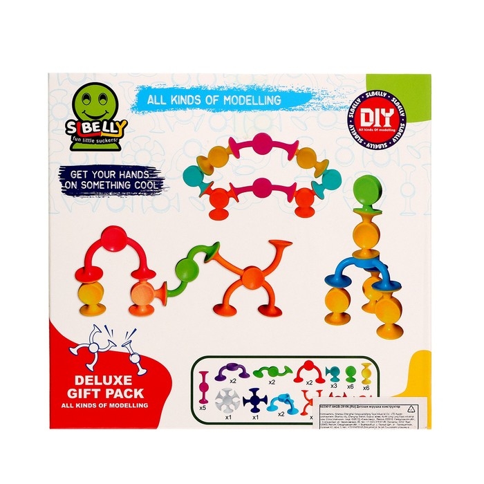 Конструктор &laquo;Забавные присоски&raquo;, 36 деталей