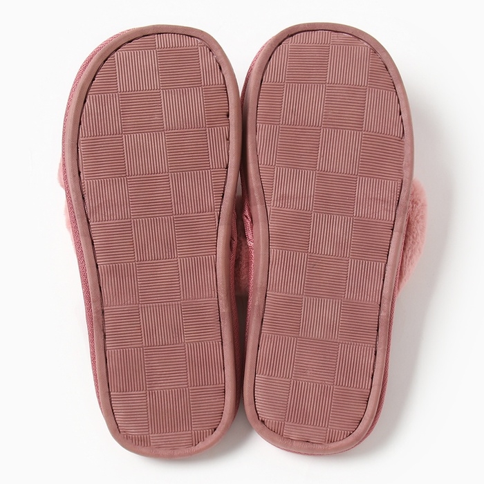 Тапочки женские с открытым носом, размер 40-41, розовый Тапочки женские с открытым носом, размер 40-41, розовый